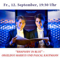 Orgelduo Markus und Pascal Kaufmann. Link zur Konzertbeschreibung.